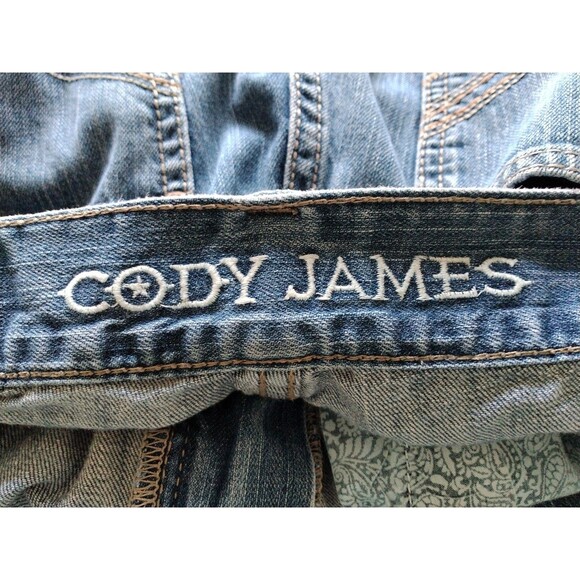 Cody James Men's Blue Jeans 2 way Stretch Worn Washed 5 Pocket Cowboy Core 30x32 - Picture 12 of 16